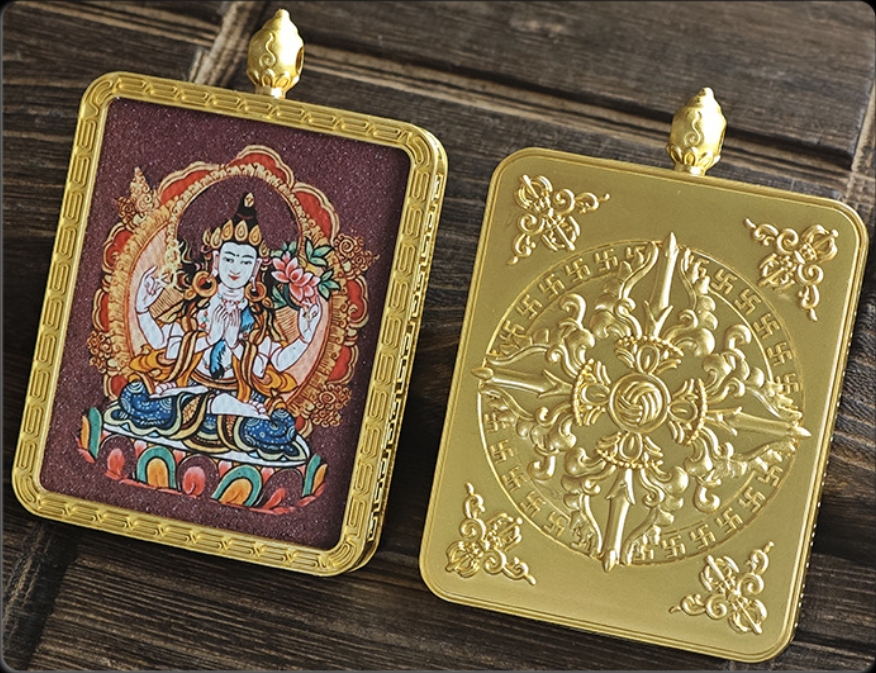Guardian God Thangka：Samantabhadra Manjusri Bodhisattva Thangka